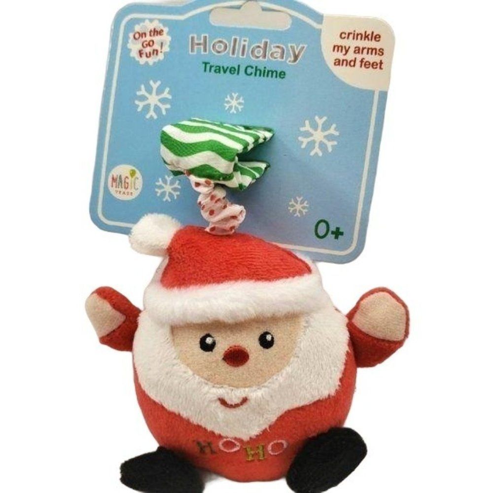 Santa Clause Keychain Baby Toy Crinkle plush‎ toy